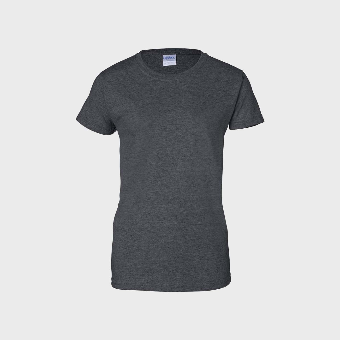 An image of custom ladies t-shirts that you can order in bulk and print your logo or design on!