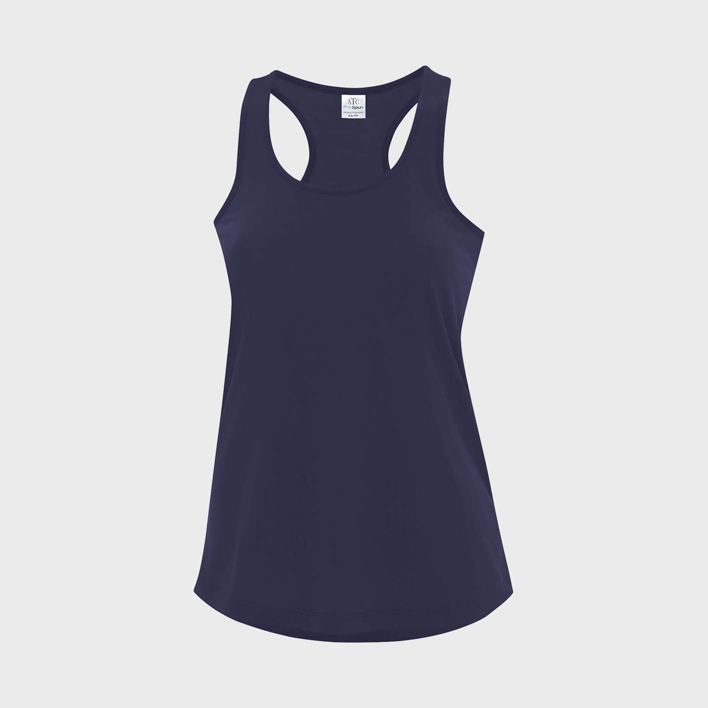 An image of custom ladies tank tops that you can screen print and embroider on!