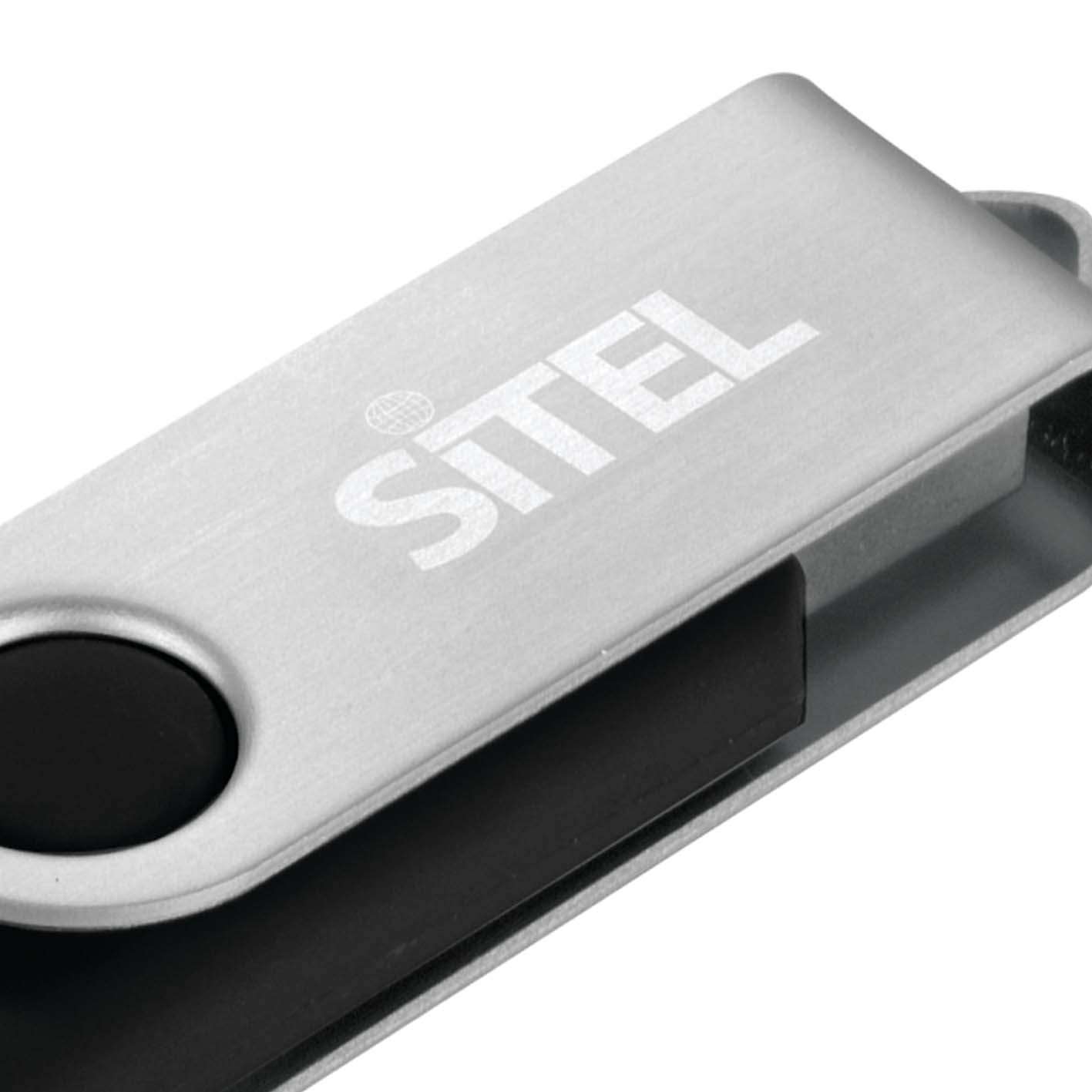 An example of laser printed custom USB