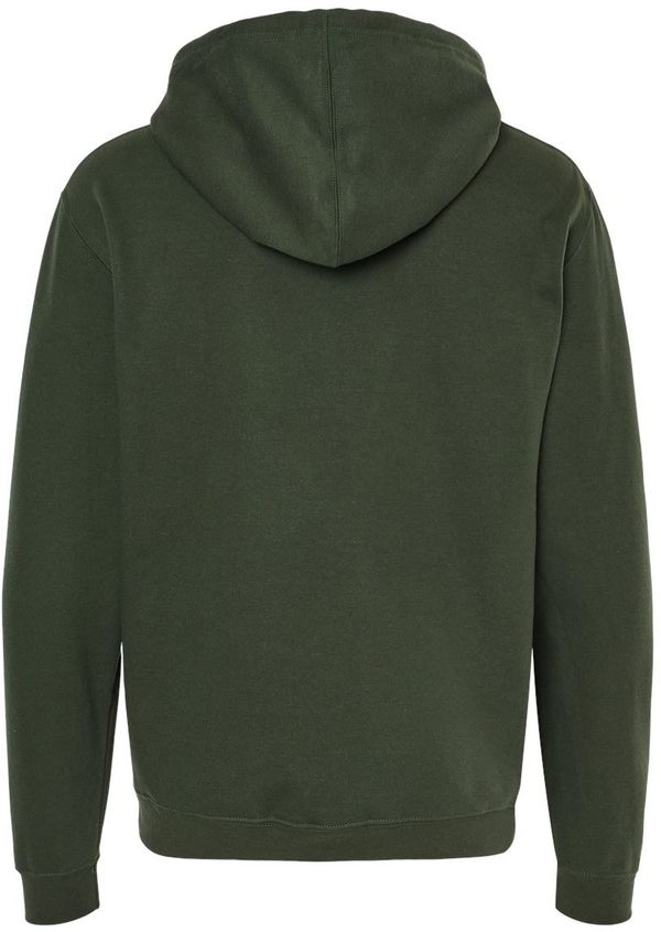 Am image of a Custom M&O Unisex Pullover Hoodie in Forest Green!