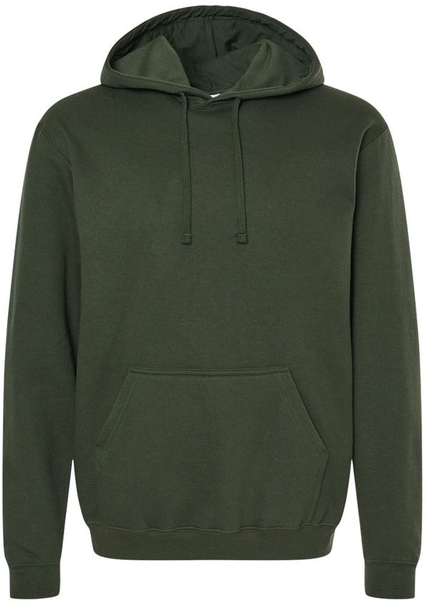 Am image of a Custom M&O Unisex Pullover Hoodie in Forest Green!