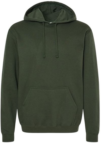 Am image of a Custom M&O Unisex Pullover Hoodie in Forest Green!