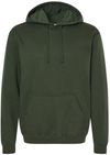 Am image of a Custom M&O Unisex Pullover Hoodie in Forest Green!