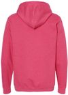 Am image of a Custom M&O Unisex Pullover Hoodie in Heather Fuchsia!