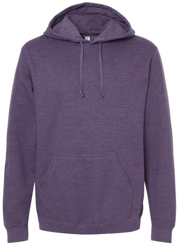 Am image of a Custom M&O Unisex Pullover Hoodie in Heather Purple!