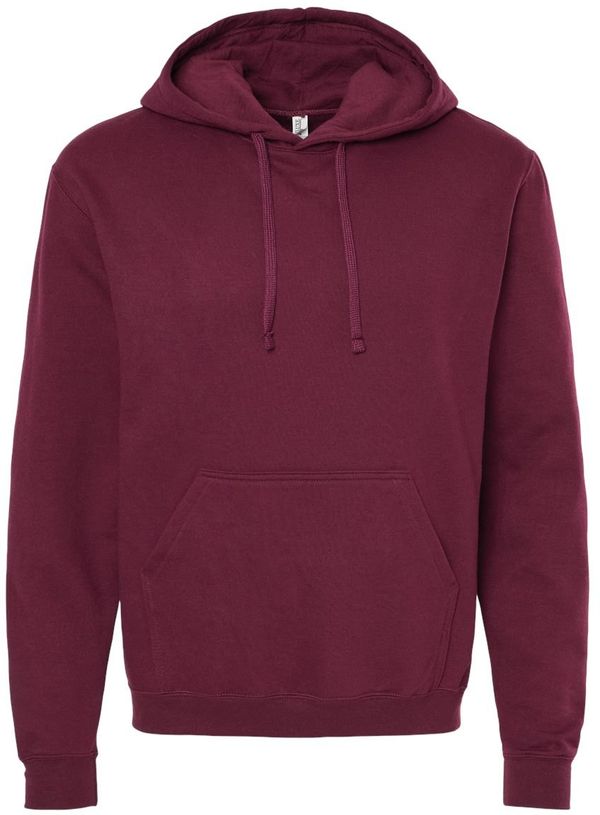 Am image of a Custom M&O Unisex Pullover Hoodie in Maroon!