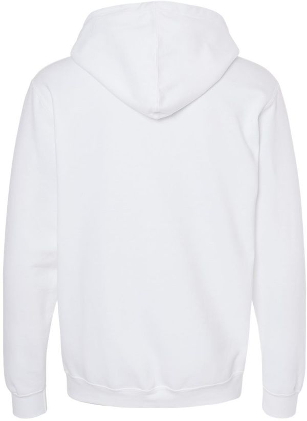 Am image of a Custom M&O Unisex Pullover Hoodie in White!