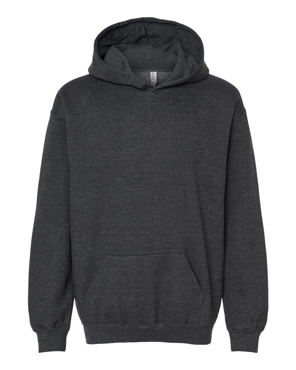 M and O Youth Fleece Pullover Hoodie in Dark Heather