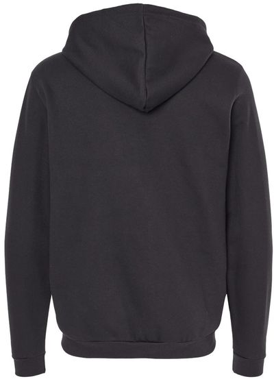 Am image of a Custom M&O Unisex Zipper Fleece Hoodie in Black!