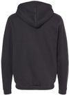 Am image of a Custom M&O Unisex Zipper Fleece Hoodie in Black!
