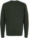 Am image of a Custom M&O Adult Unisex Crewneck Fleece in Forest Green!