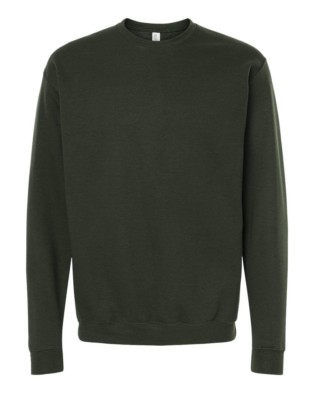 M&O Adult Unisex Crewneck Fleece in Forest Green