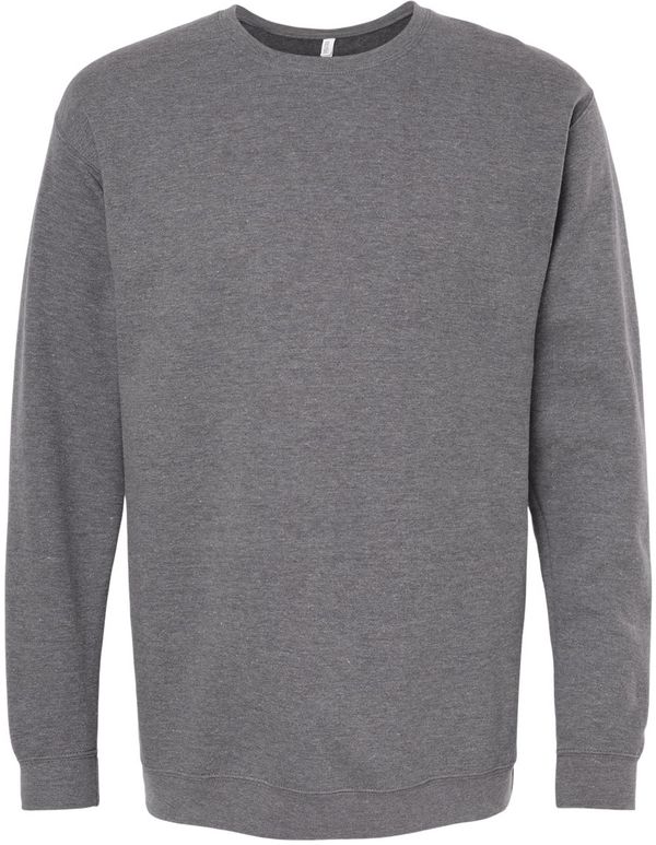 Am image of a Custom M&O Adult Unisex Crewneck Fleece in Heather Grey!