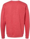 Am image of a Custom M&O Adult Unisex Crewneck Fleece in Heather Red!