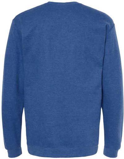Am image of a Custom M&O Adult Unisex Crewneck Fleece in Heather Royal!