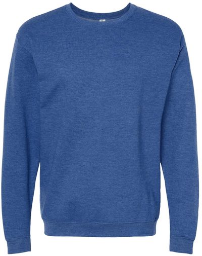 Am image of a Custom M&O Adult Unisex Crewneck Fleece in Heather Royal!