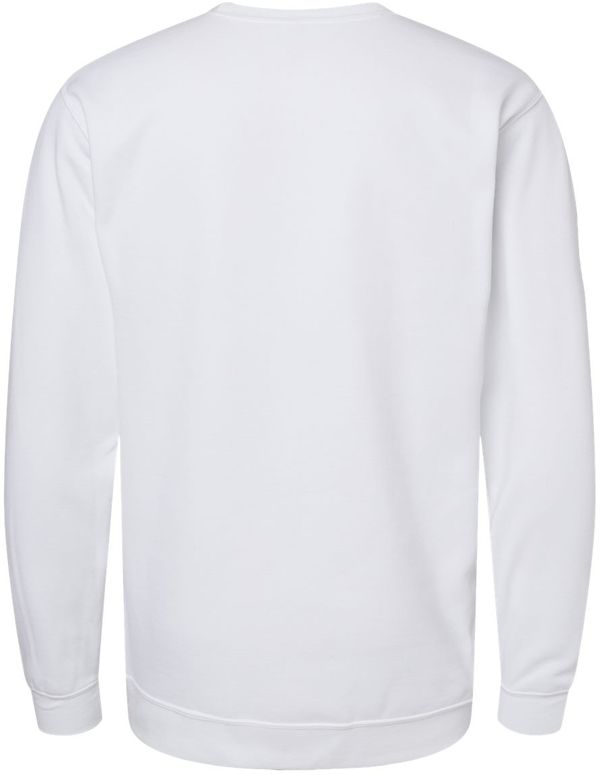 Am image of a Custom M&O Adult Unisex Crewneck Fleece in White!