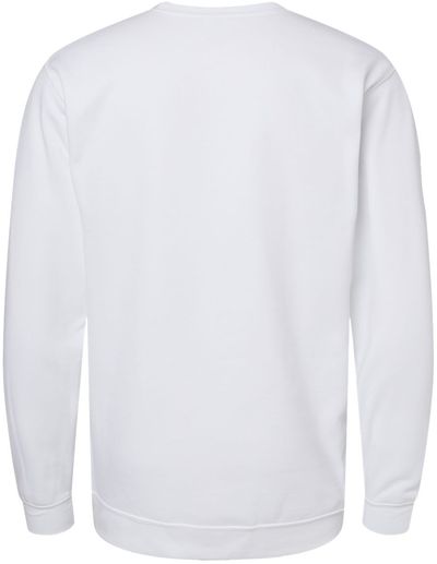 Am image of a Custom M&O Adult Unisex Crewneck Fleece in White!