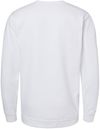 Am image of a Custom M&O Adult Unisex Crewneck Fleece in White!