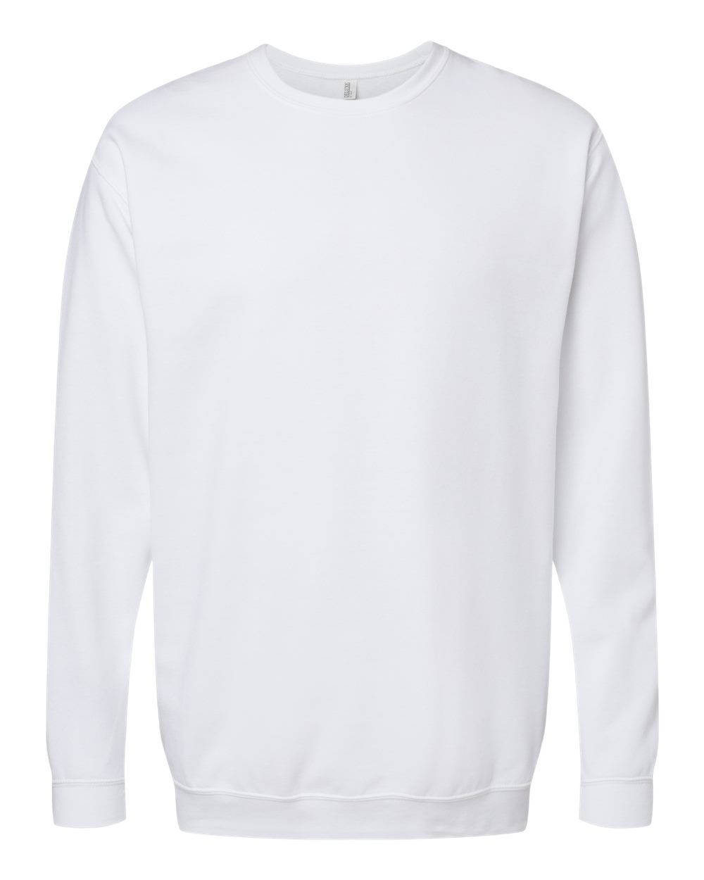 M&O Adult Unisex Crewneck Fleece in White