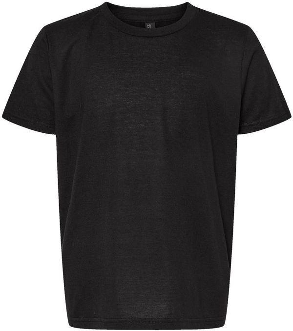 Am image of a Custom M and O Youth Deluxe Blend T Shirt in Black!