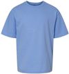 Am image of a Custom M and O Youth Deluxe Blend T Shirt in Heather Blue!
