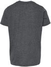 Am image of a Custom M and O Youth Deluxe Blend T Shirt in Heather Charcoal!