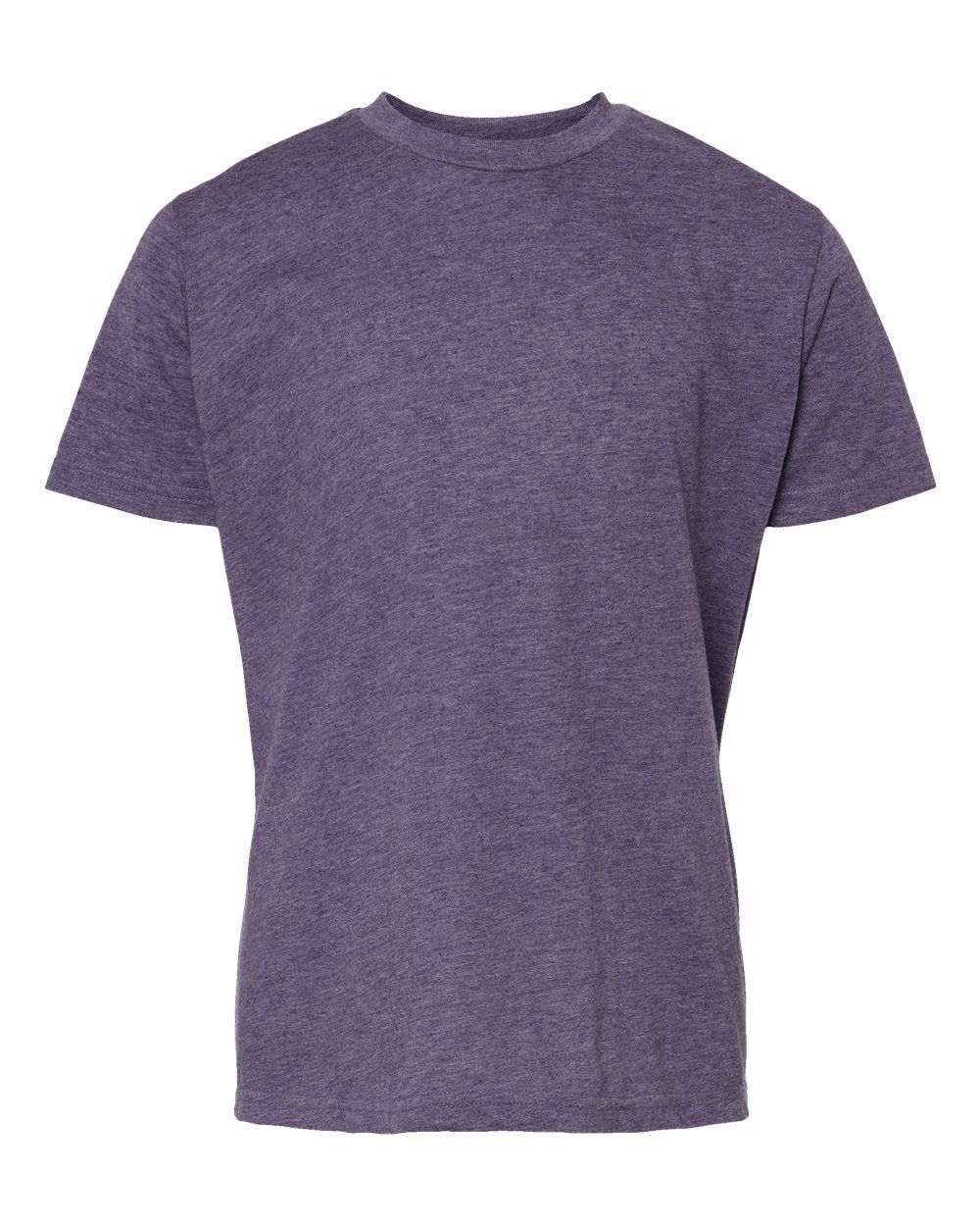 M and O Youth Deluxe Blend T Shirt in Heather Purple