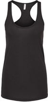 Am image of a Custom M and O Womens Racerback Blend Tank in Black!