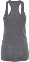 Am image of a Custom M and O Womens Racerback Blend Tank in Heather Charcoal!