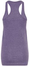 Am image of a Custom M and O Womens Racerback Blend Tank in Heather Purple!