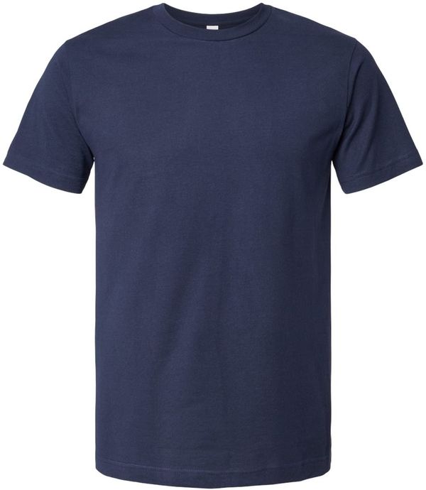 Am image of a Custom M&O Fine Jersey Tee in Fine Navy!