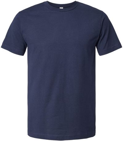 Am image of a Custom M&O Fine Jersey Tee in Fine Navy!