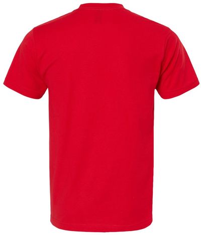 Am image of a Custom M&O Fine Jersey Tee in Fine Red!