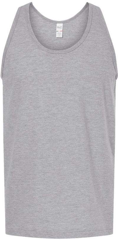 Am image of a Custom M&O Tank Top in Heather Grey!