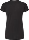 Am image of a Custom M and O Womens Fine Jersey T Shirt in Fine Black!