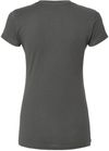 Am image of a Custom M and O Womens Fine Jersey T Shirt in Fine Charcoal!