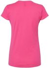 Am image of a Custom M and O Womens Fine Jersey T Shirt in Fine Fuchsia!
