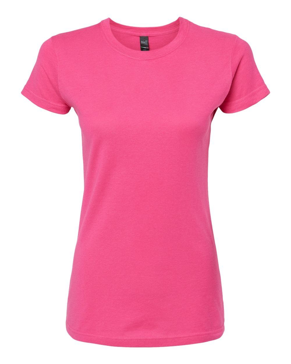M and O Womens Fine Jersey T Shirt in Fine Fuchsia
