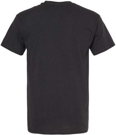 Am image of a Custom M&O Gold Soft Touch T Shirt in Black!