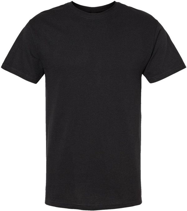 Am image of a Custom M&O Gold Soft Touch T Shirt in Black!