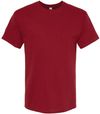 Am image of a Custom M&O Gold Soft Touch T Shirt in Cardinal Red!