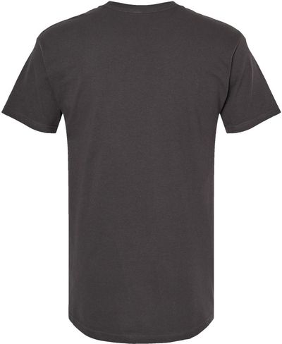 Am image of a Custom M&O Gold Soft Touch T Shirt in Charcoal!