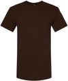 Am image of a Custom M&O Gold Soft Touch T Shirt in Chocolate!