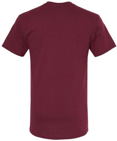 Am image of a Custom M&O Gold Soft Touch T Shirt in Maroon!