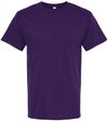 Am image of a Custom M&O Gold Soft Touch T Shirt in Purple!