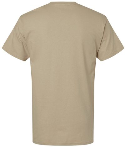 Am image of a Custom M&O Gold Soft Touch T Shirt in Sand!