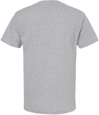 Am image of a Custom M&O Gold Soft Touch T Shirt in Sport Grey!