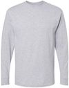Am image of a Custom M&O Gold Soft Touch Long Sleeve T Shirt in Athletic Heather!