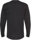 Am image of a Custom M&O Gold Soft Touch Long Sleeve T Shirt in Black!
